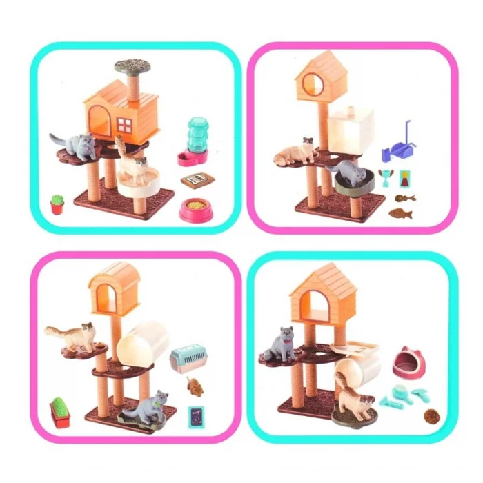 EVCİL HAYVAN YAVRU KEDİ OYUN SETİ-MGA