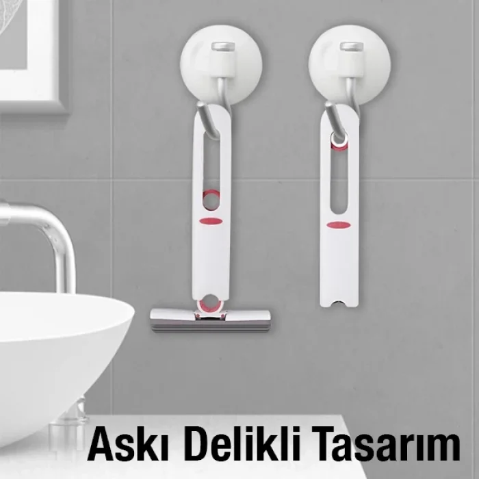 EZERE Çok Amaçlı Mini tezgah üstü Paspas Mini Mop + 2 Yedek Uç-(5775)