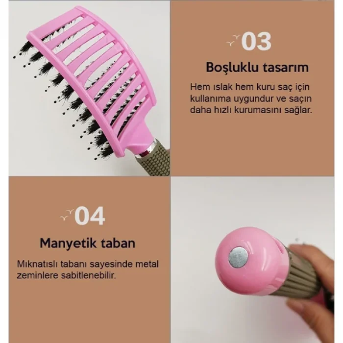 EZERE Detangle Saç Açma Ve Tarama Fırçası Saç Tarağı-(5775)