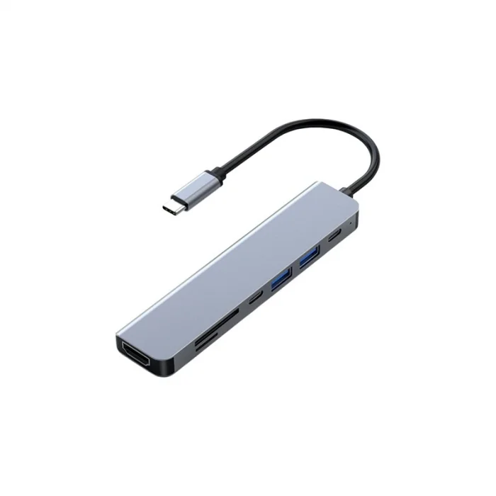 FA-7684C TYPE-C- 7 IN1 USB-C+HDMI+SD/TF+USB3.0+PD+USB-C