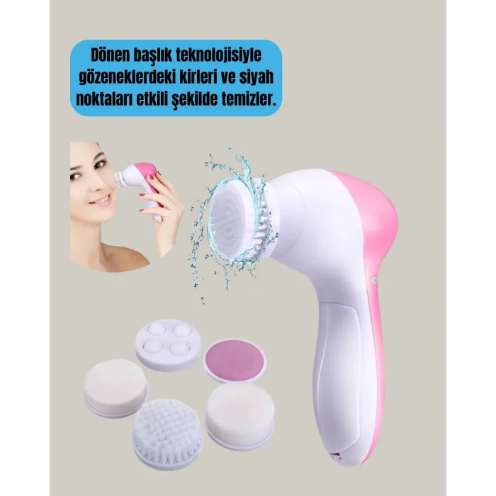 Fırçalı Yüz Temizleme ve Spa Masaj Cihazı
