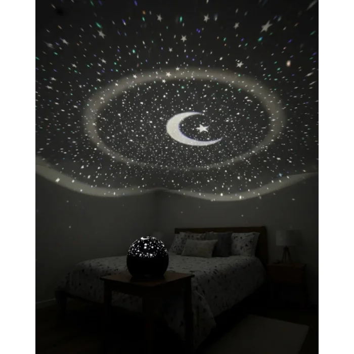 Fişli Yıldız Projektör Gece Lambası Müzikli