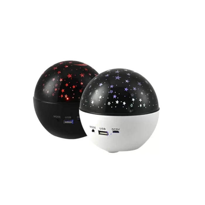 Fişli Yıldız Projektör Lamba Hoparlörlü Gece Işığı