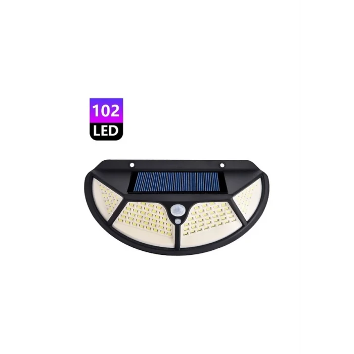 Fonksiyonel Sensörlü 102 Ledli Solar Bahçe Lambası