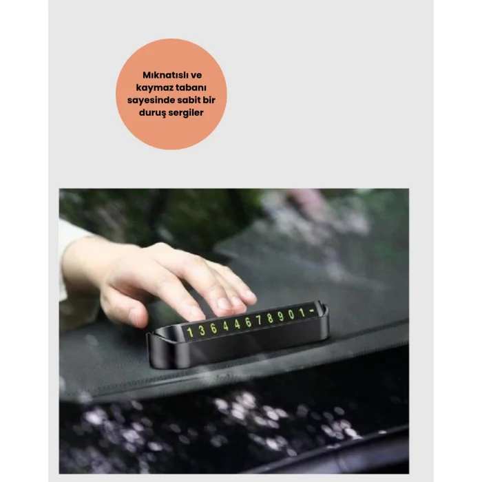 Fosforlu Işıltı ile Araç İçi Telefon Numaratörü – Güvenli Parkın Anahtarı