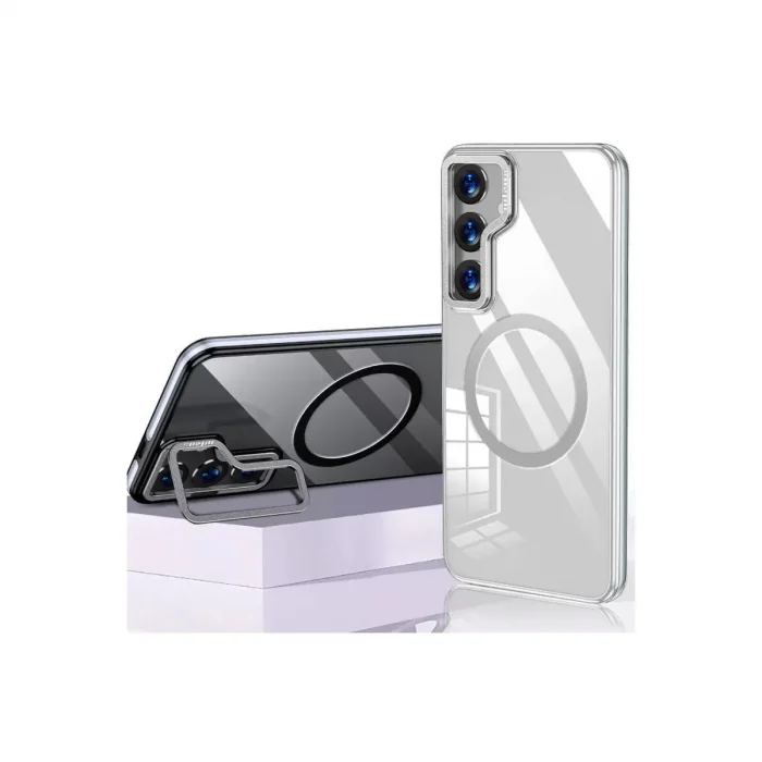Joko Samsung Galaxy S24 Uyumlu Crystal Magsafe Kapak - Şeffaf