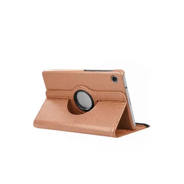 Galaxy Tab A11 360 Tablet Deri Kılıf - Rose Gold