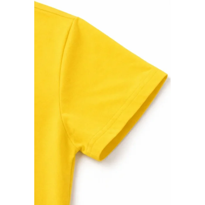 Genç Erkek Çocuk V Yaka Tişört Model - Sarı