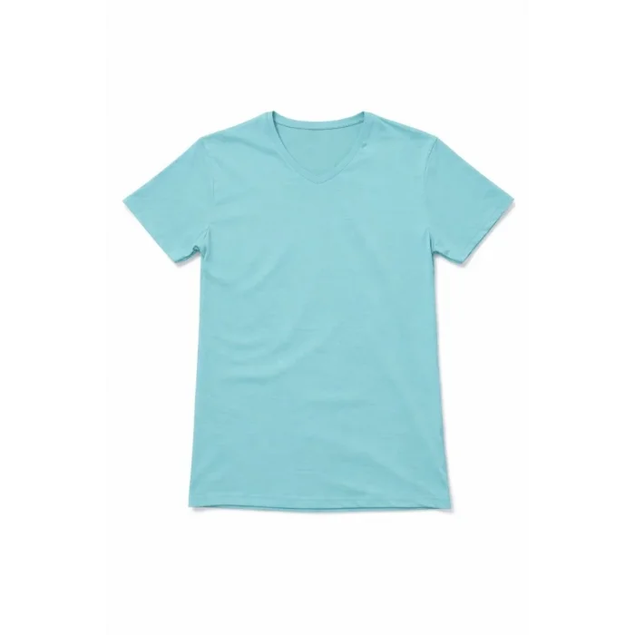 Genç Erkek Çocuk V Yaka Tişört Model - Turkuvaz