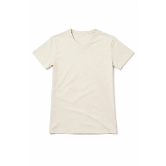 Genç Erkek Çocuk V Yaka Tişört Yazlık Model Günlük Basic Body - Taş