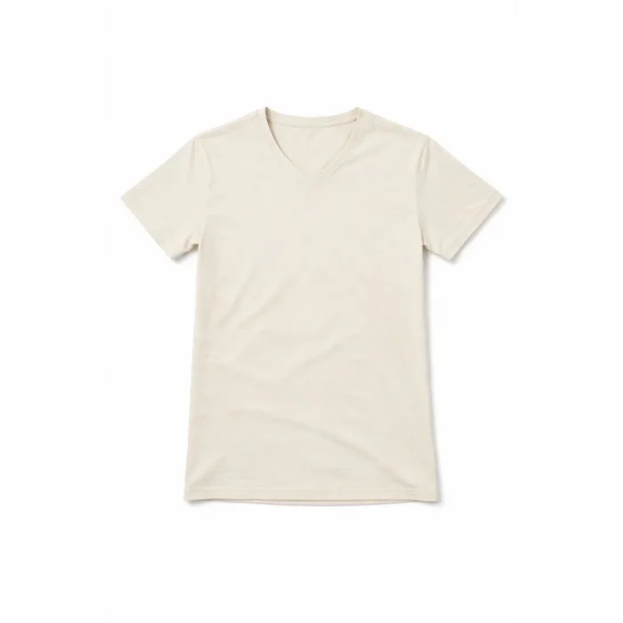 Genç Kız Çocuk V Yaka Tişört Model - Taş