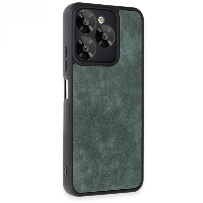 General Mobile Era 30 Kılıf Aras Deri Kapak - Koyu Yeşil