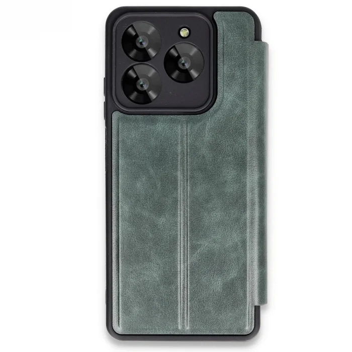 General Mobile Era 30 Kılıf Flip Cover - Koyu Yeşil