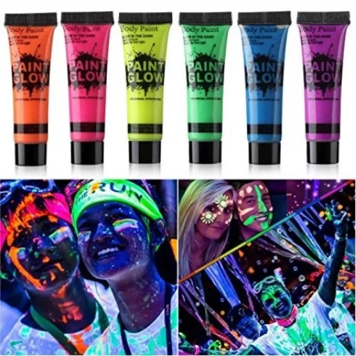 Neon Glow Fosforlu Krem Boya - 12 Adet