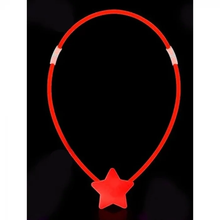Karanlıkta Yanan Glow Stick Yıldız Kolye - 6 Adet