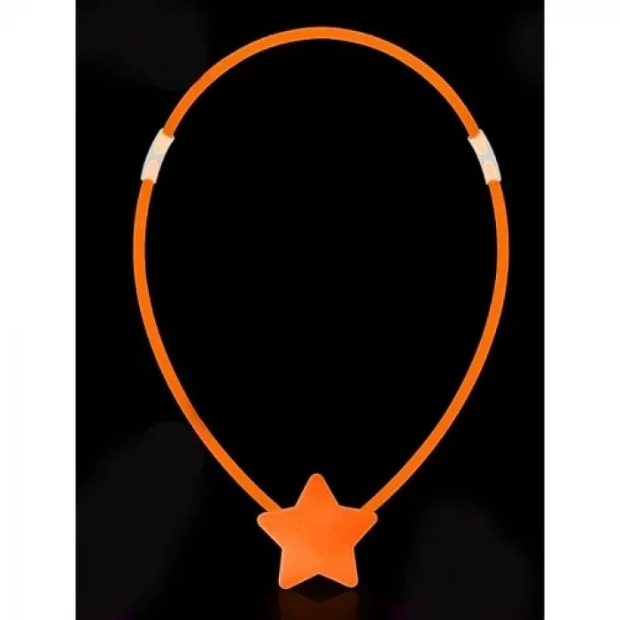 Karanlıkta Yanan Glow Stick Yıldız Kolye - 6 Adet