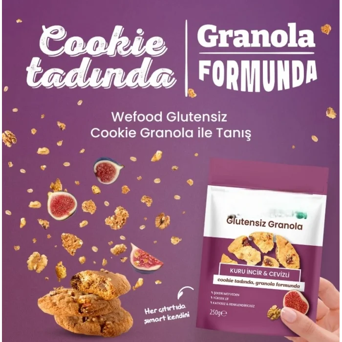 Glutensiz Granola Kuru İncir ve Cevizli 250 Gr