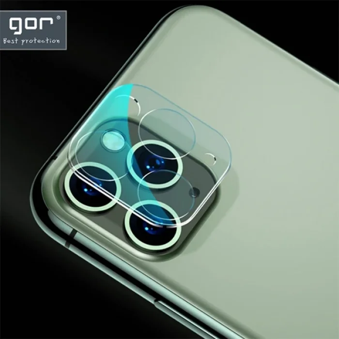 GOR İPhone 11 Pro/ 11 Pro Max Tempered Kamera Koruma Cam 2adet Set-(5775)