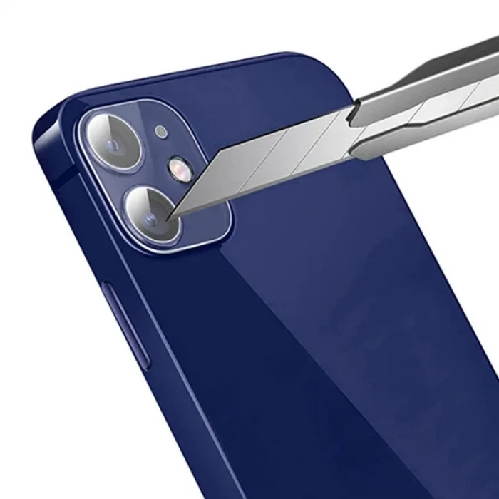 GOR İPhone 12 Mini 5.4 Best Full Tempered Cam Kamera Koruyucu 2Adet Set-(5775)
