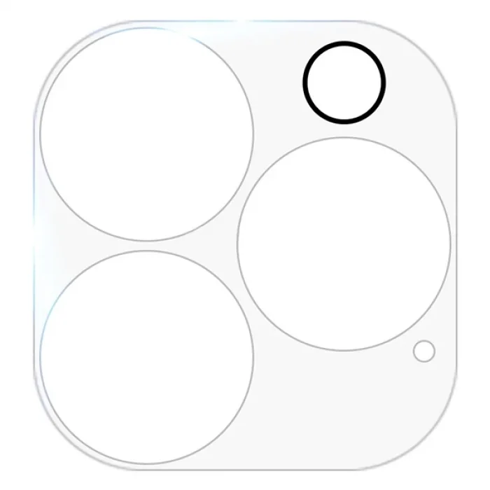 GOR İPhone 13 Pro 13 Pro Max 3D Tempered Cam Kamera Koruyucu 2Adet Set-(5775)