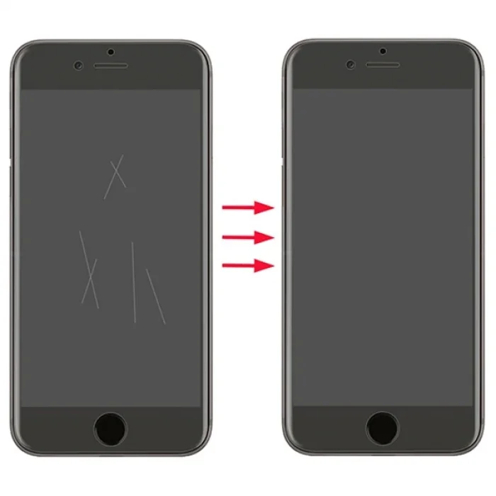 GOR İPhone 8 Plus-7 Plus HD Ekran Koruyucu Jelatin 5 Adet Set-(5775)