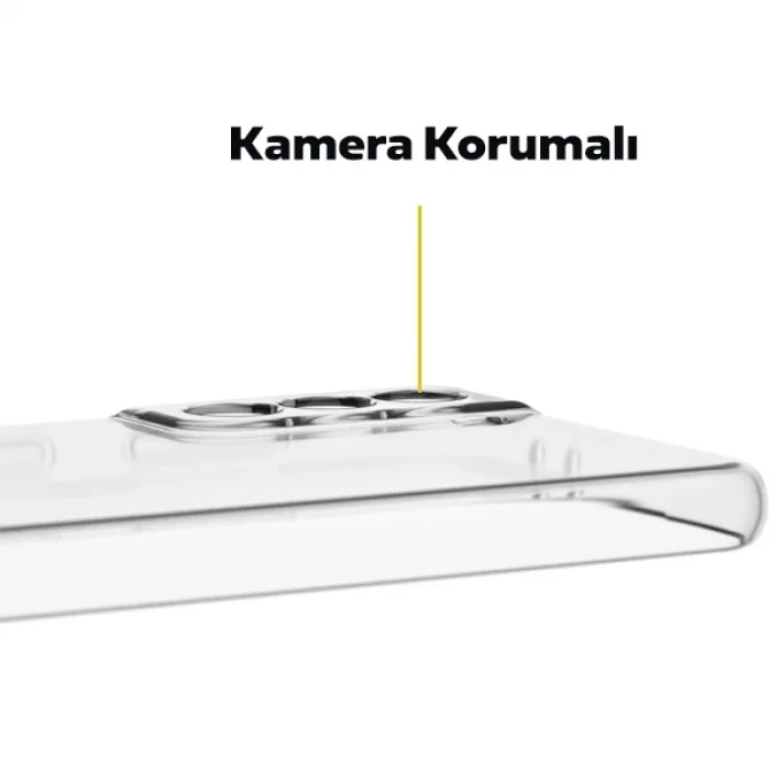 GOR Samsung Galaxy S21+ Plus Kılıf Kamera Korumalı Şeffaf Silikon Kılıf-(5775)