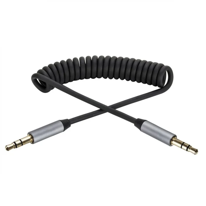 Griffin Spiral Araç Ses Aktarım Kablosu Aux Kablo 2/3mm-(5775)