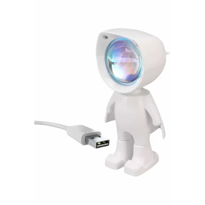 Gün Batımı Projektör Lamba Astronot Görünümlü Dekoratif Masa Lambası