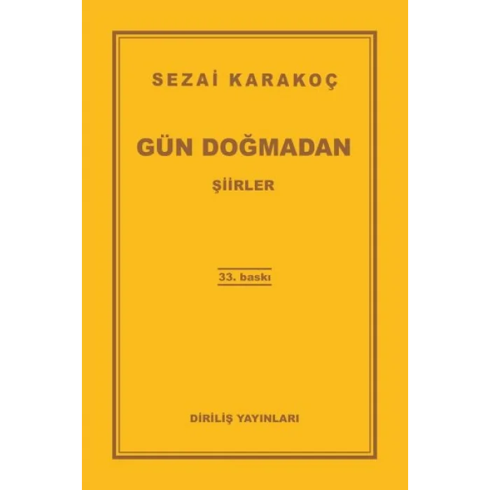 Gün Doğmadan