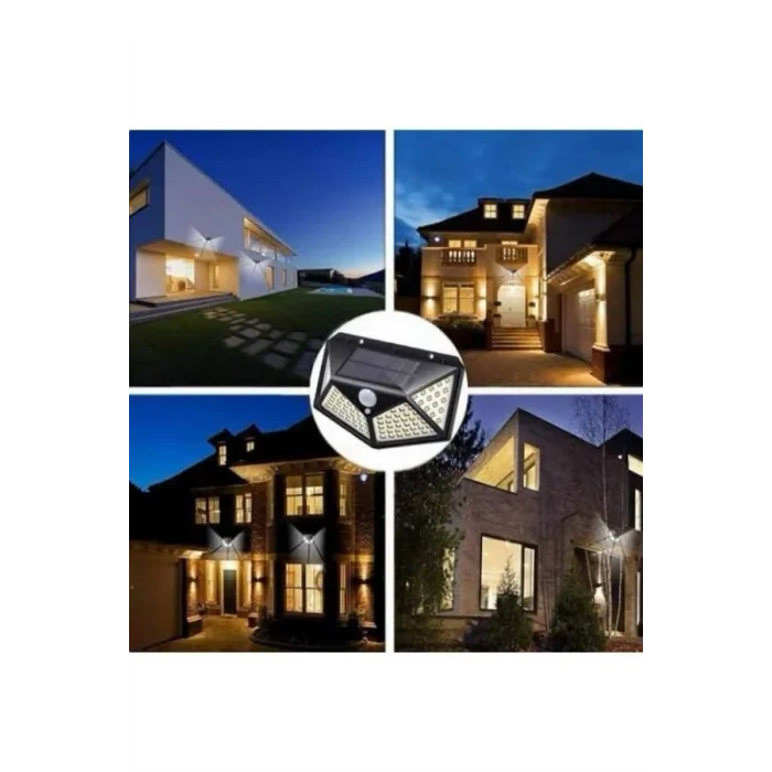 Güneş Enerjili Bahçe Lambası 100 Led Bahçe Lambası Bahçe Aydınlatma