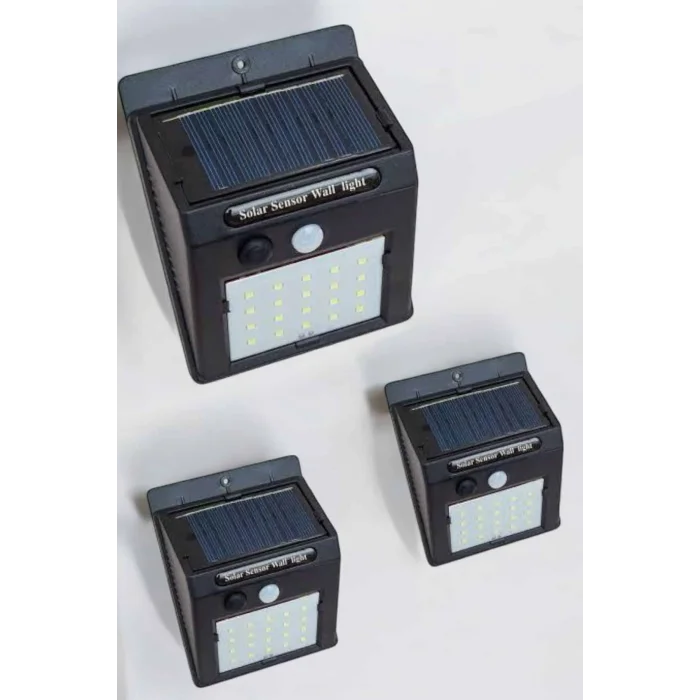 Güneş Enerjili Bahçe Lambası Solar Gece Aydınlatma Sensörlü Lamba