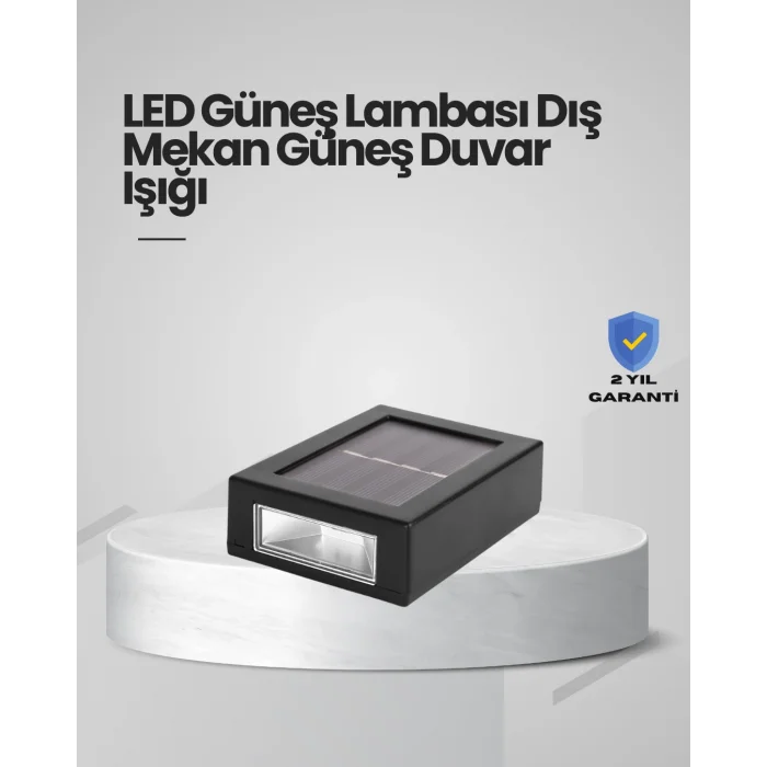 Güneş Enerjili LED Duvar Aydınlatması