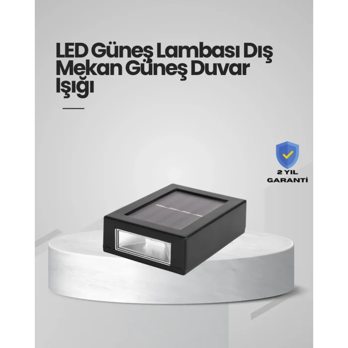 Güneş Enerjili LED Duvar Aydınlatması