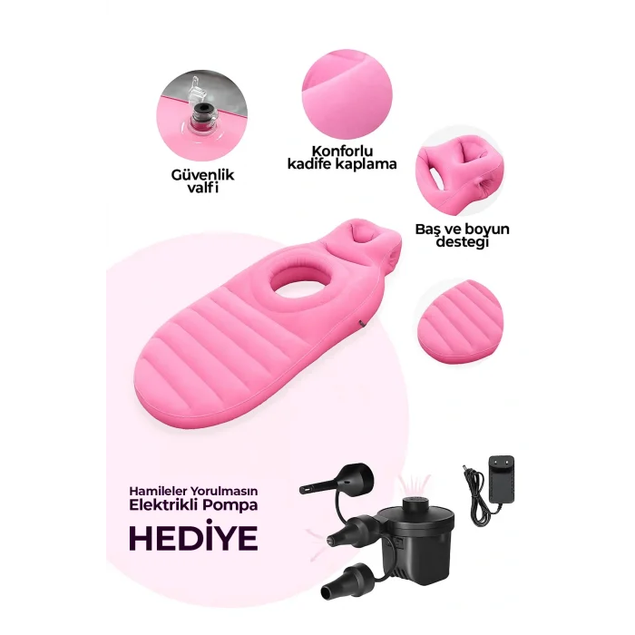 Hamile Uyku Minderi Tam Vücut Destekli Ergonomik Gebelik Yan Yatma Yatağı