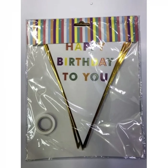 Happy Birthday To You Flama Bayrak Süsü