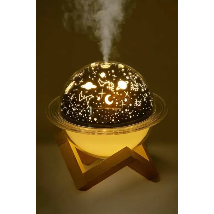 Hava Nemlendirici Masa ve Gece Lambası USB Projeksiyon Aromaterapi