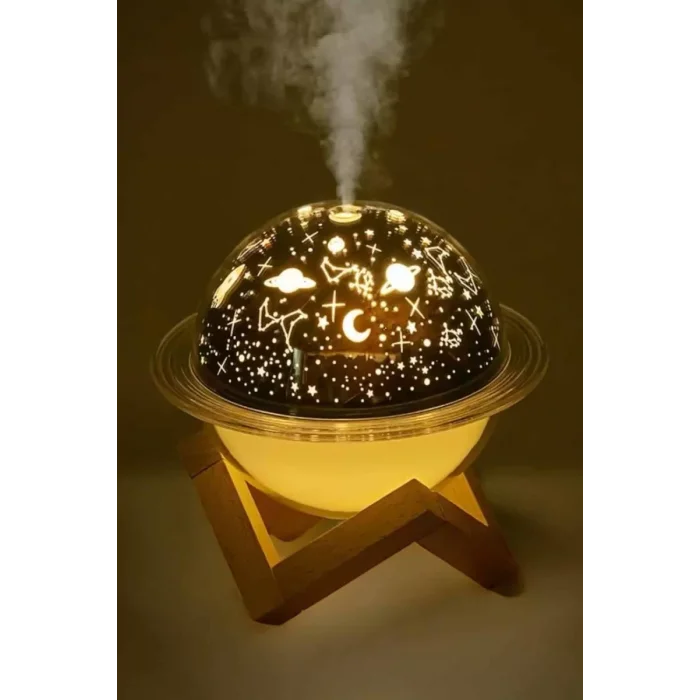 Hava Nemlendirici Masa ve Gece Lambası USB Projeksiyon Aromaterapi