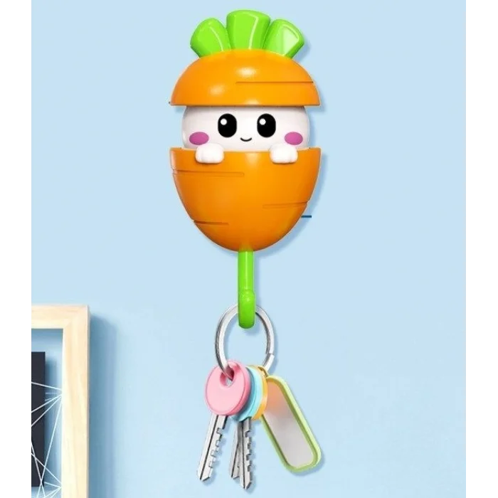 Havuç Tasarımlı Otomatik Açılan Yapışkanlı Askı