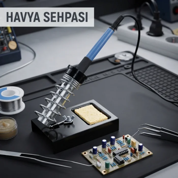 Havya Sehpası - Metal Standlı - Temizleme Süngerli