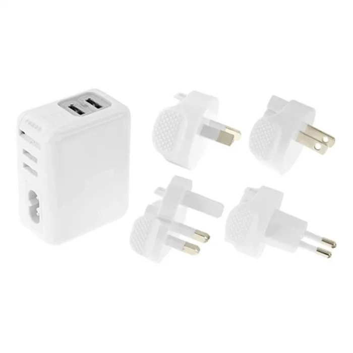 Haweel Universal Seyahat Şarj Adaptör İPhone Ve 1 Mikro Usb Şarj Kablosu Set-(5775)