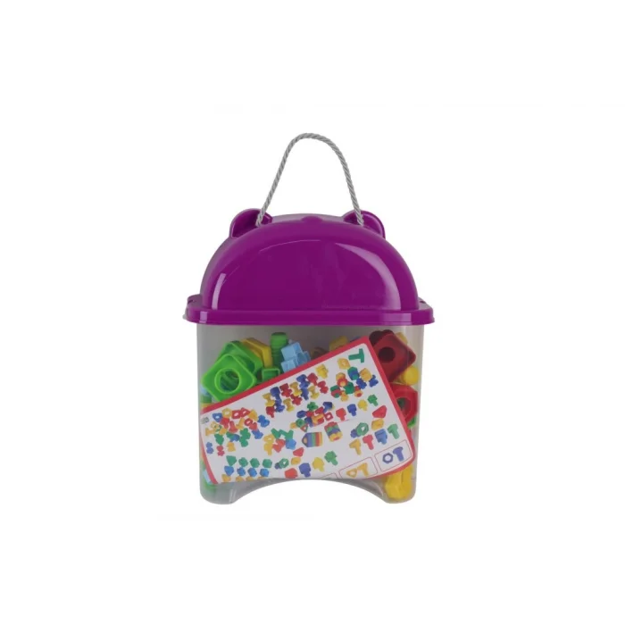 HC1046 HAYVAN FİGÜRLÜ KAPTA 66 PARÇA GEOMETRİK SOMUN CIVATA