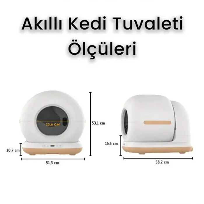 HD Kameralı Akıllı Kedi Tuvaleti