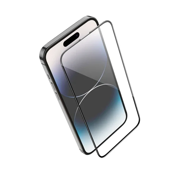 HOCO Guardian Shield Series iPhone 15 Pro Max 5D Tempered Kırılmaz Cam Ekran Koruyucu 10 Adet Set-(5775)