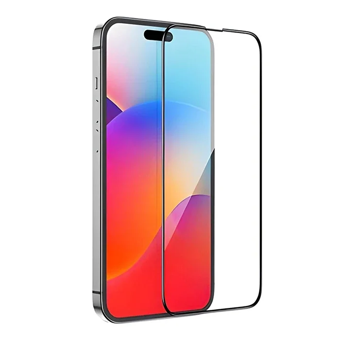 HOCO Guardian Shield Series iPhone 15 Pro Max HD Tempered Kırılmaz Cam Ekran Koruyucu 10 Adet Set-(5775)