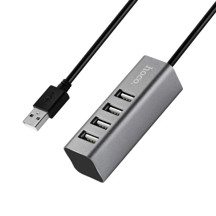 HOCO HB1 80cm Kablolu 4 Portlu USB Çoğaltıcı HUB Adaptör-(5775)