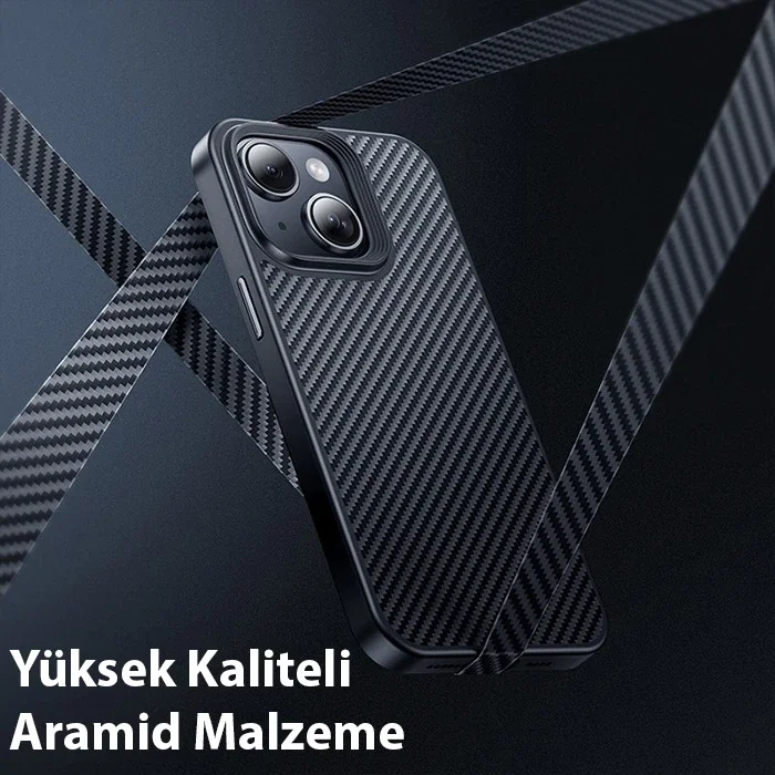 Hoco iPhone 15 AS7 Kılıf Manyetik Magsafeli Telefon Kılıfı-(5775)