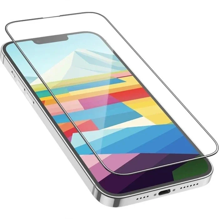 HOCO iPhone 15 Plus Full HD Tempered Kırılmaz Cam Ekran Koruyucu 25 Adet Set-(5775)