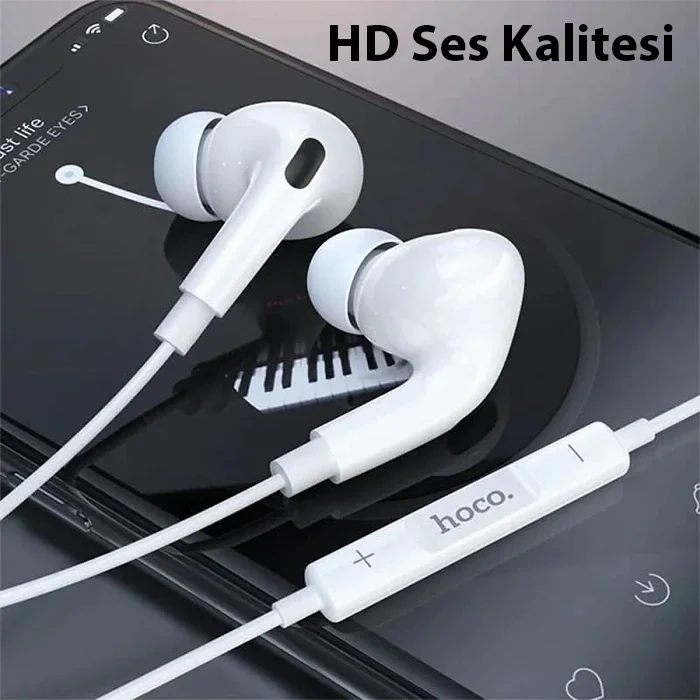 HOCO M111 Pro Primero Lightning Kulakiçi Mikrofonlu Kablolu Kulaklık-(5775)