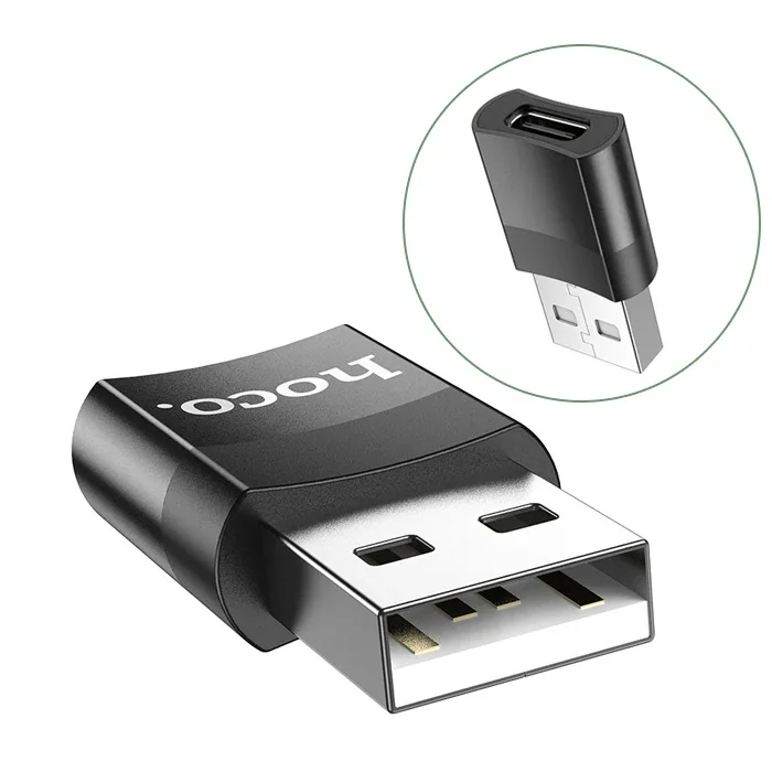 HOCO UA17 Dişi Type-C to Erkek USB Dönüştürücü Çevirici Adaptör-(5775)