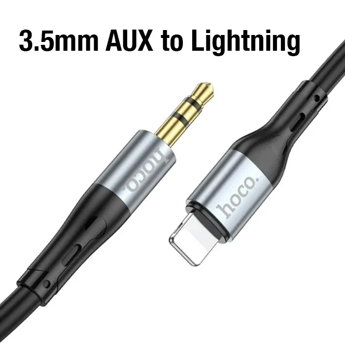 HOCO UPA22 iPhone Lightning to 3.5mm AUX Ses Aktarım Kablosu-(5775)